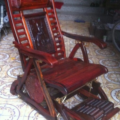 Ghế lười mas sa gỗ trắc